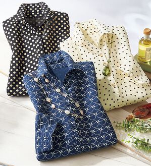 ルフラン（ルフラン）の「【３色組】空羽素材ドットブラウス＜ラゼルア＞（ブラウス）」｜3色組