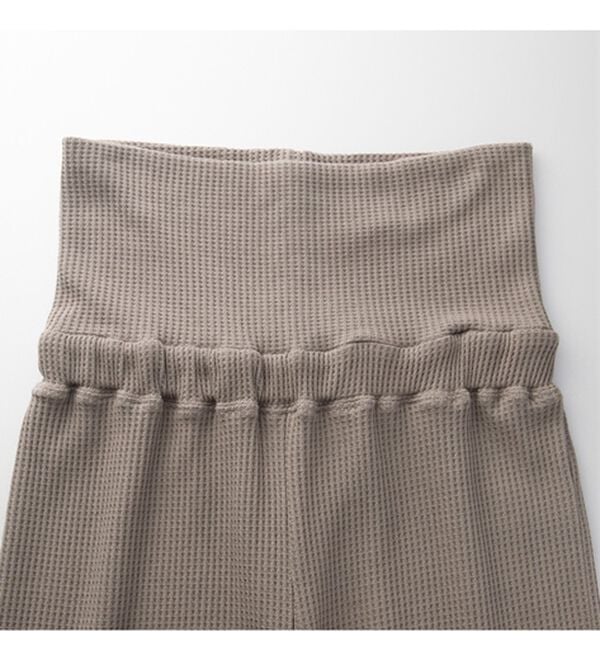 YU'NOW（ユナウ）の「【ハラマキ付】ワッフルプルオーバー＆パンツセット（パジャマ・ルームウェア）」｜詳細画像