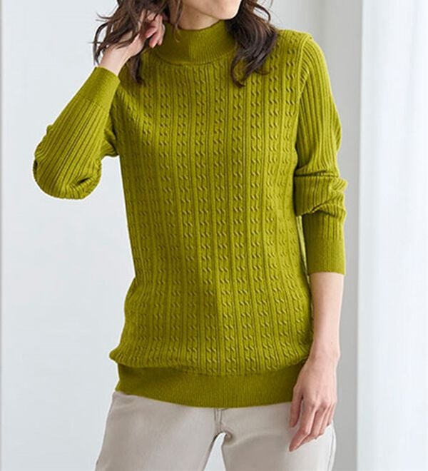 BELLUNA（ベルーナ）の「洗える！裏ベロアあったかセーター（ニット・セーター）」｜詳細画像