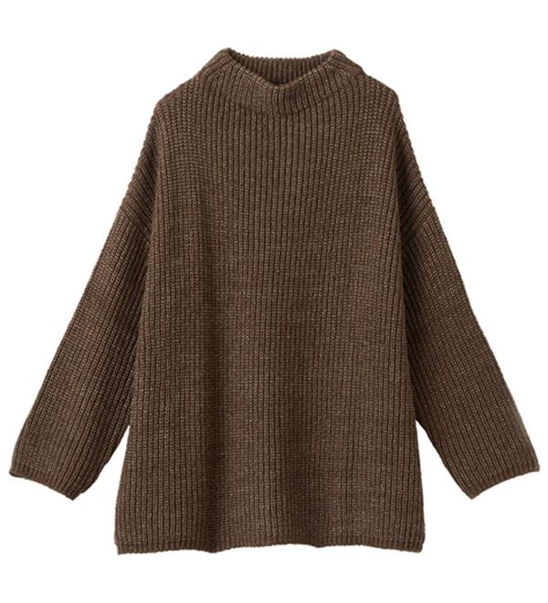 RANAN（ラナン）の「ふんわり！あぜ編ニットプルオーバー（ニット・セーター）」｜モカ