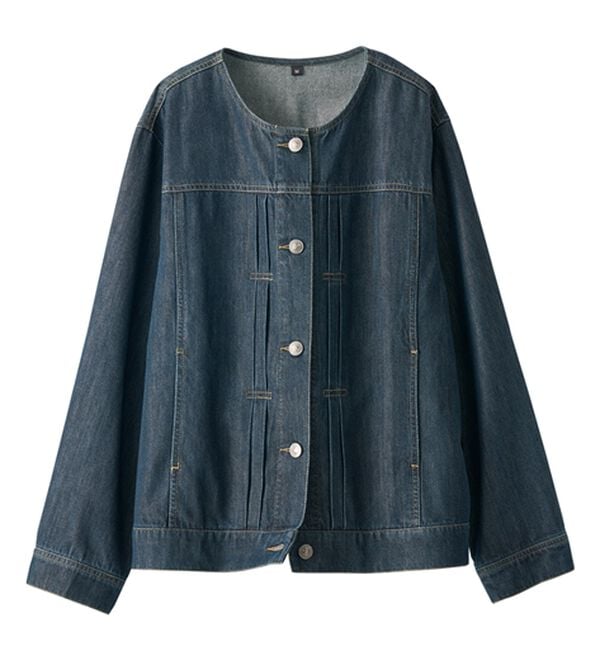 BELLUNA（ベルーナ）の「やわらかデニム素材ノーカラージャケット（その他ジャケット）」｜詳細画像