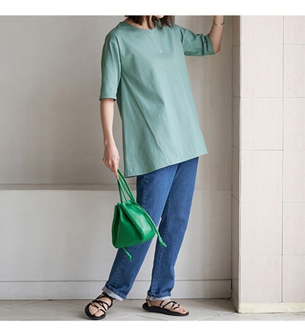 BELLUNA（ベルーナ）の「綿１００％抗菌防臭汗ジミ対策チュニック（チュニック）」｜詳細画像