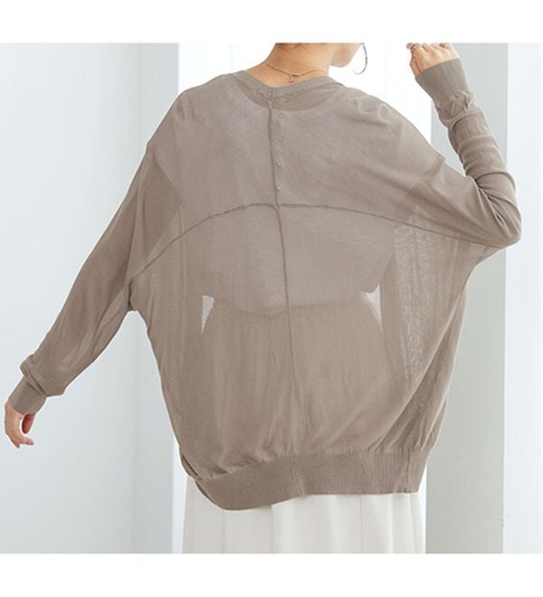 GeeRA（ジーラ）の「【冷房対策に】ひんやりUV対策！ドルマンカーディガン（ニットカーディガン）」｜詳細画像