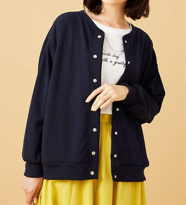 BELLUNA（ベルーナ）の「ストレッチジョーゼット素材カーディガン（その他カーディガン）」｜詳細画像