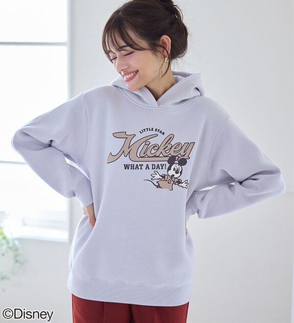 BELLUNA（ベルーナ）の「＜Ｄｉｓｎｅｙ＞【ミッキー】プリント裏起毛パーカー（パーカー）」｜詳細画像