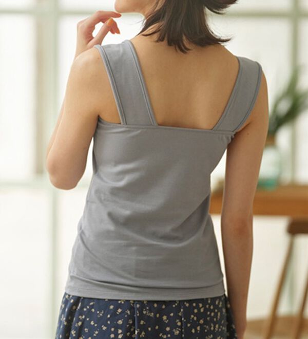 YU'NOW（ユナウ）の「【抗菌防臭】【吸水速乾】ブラ紐隠しの優秀インナー（肌着・インナーウェア）」｜詳細画像