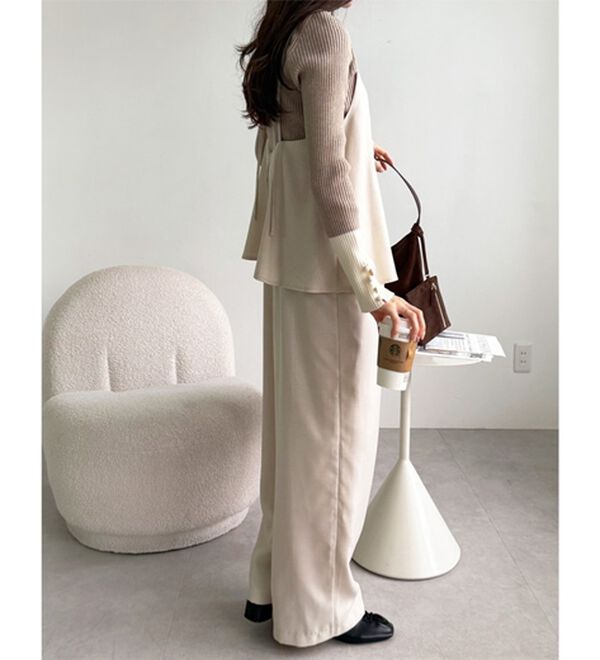 GeeRA（ジーラ）の「セットアップ風キャミソールサロペット（オールインワン）」｜詳細画像