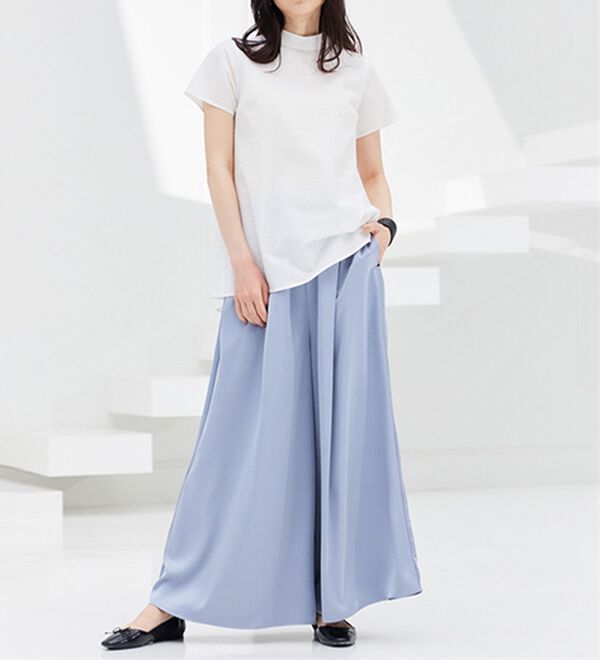 RANAN（ラナン）の「サテンワイドパンツ（ワイドパンツ・ガウチョ）」｜詳細画像