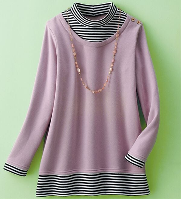 ルフラン（ルフラン）の「【４色組】手抜きに見せないお洒落なプルオーバー（カットソー）」｜詳細画像