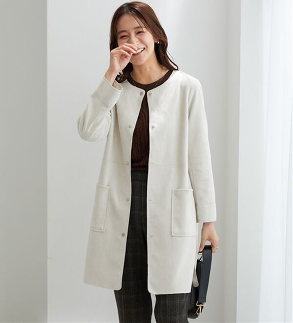 BELLUNA（ベルーナ）の「フェイクスエード切替デザインジャケット（その他ジャケット）」｜詳細画像