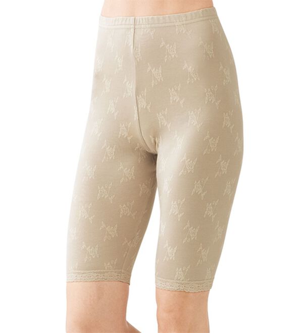 「【３色組】なめらかシルク入りジャカードボトム　５分丈（肌着・インナーウェア）」｜詳細画像