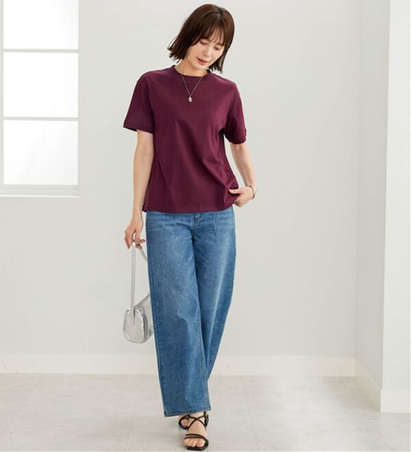 BELLUNA（ベルーナ）の「綿１００％大人顔サマ見えＴシャツ（Tシャツ）」｜詳細画像