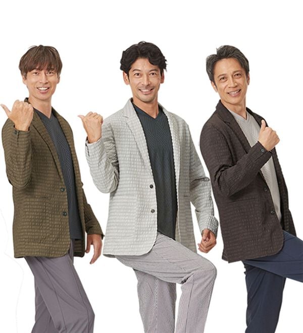 「【おじフェス着用】ランダムサッカーサマージャケット（メンズルームウェア）」｜詳細画像