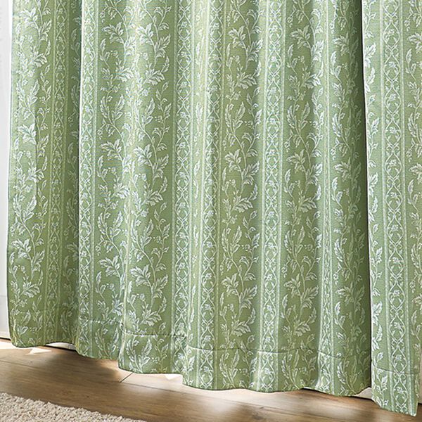 「まるで魔法瓶！アルミ裏地付２層構造カーテンセット（ドレープカーテン）」｜グリーン