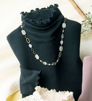 ルフラン（ルフラン）の「【ＫＭＫ】吸湿発熱コットンガーゼプルオーバー（カットソー）」｜黒