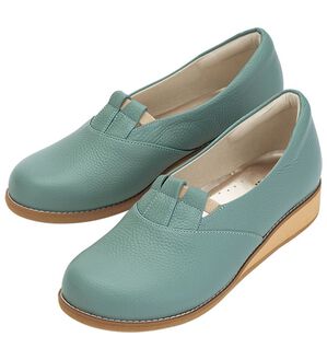 ルフラン（ルフラン）の「メディフィット５Ｅ甲ゴムシューズ（スリッポン）」｜セージ