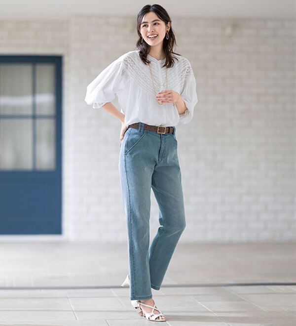 ルフラン（ルフラン）の「【３本組】ＳＯＲＡ（ソラ）デニム（フルレングスパンツ）」｜詳細画像