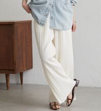 RANAN（ラナン）の「【ひんやり・ＵＶ】セミワイドプリーツイージーパンツ（フルレングスパンツ）」