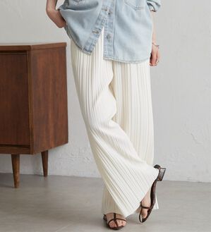 RANAN（ラナン）の「セミワイドプリーツイージーパンツ（フルレングスパンツ）」｜詳細画像