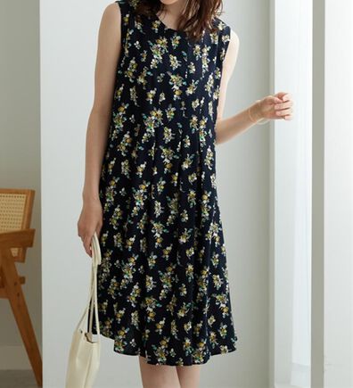 BELLUNA（ベルーナ）の「【ひんやり接触冷感】レーヨン素材ノースリーブワンピ－ス（その他ワンピース）」