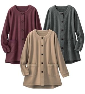 「【３色組】さっと羽織れるおうちジャケット（パジャマ・ルームウェア）」｜詳細画像