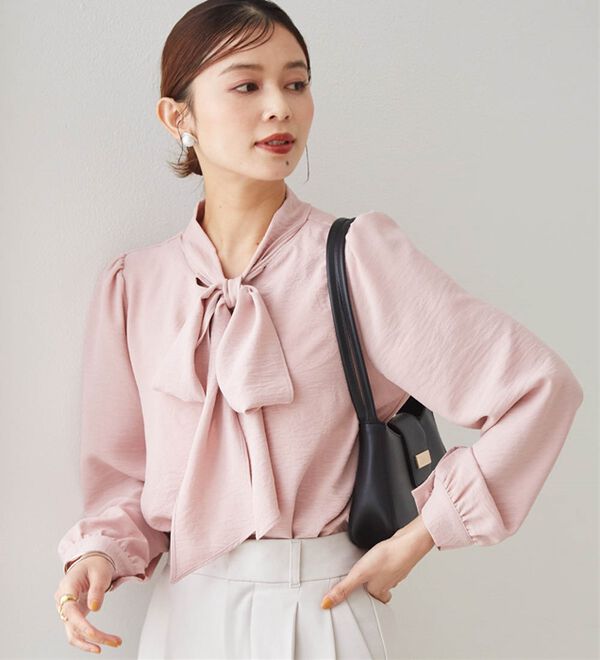 RANAN（ラナン）の「ボウタイリボンブラウス（ブラウス）」｜詳細画像