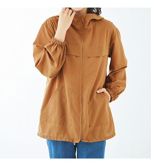 BELLUNA（ベルーナ）の「シアー素材ポケッタブルパーカー（パーカー）」｜詳細画像