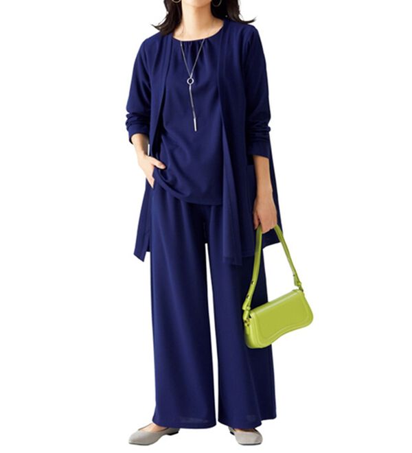 LAVIENNE（ラヴィエンヌ）の「【３点セット】旅ともトラベルセットアップ（セットアップ）」｜ネイビー