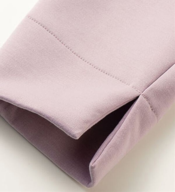 VINNO（ヴィノ）の「＜日本製＞裾ボタンキーネックプルオーバー（カットソー）」｜詳細画像