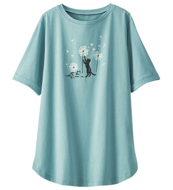 BELLUNA（ベルーナ）の「ヒンヤリ！着映えプリントプルオーバー（カットソー）」｜詳細画像