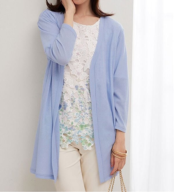 BELLUNA（ベルーナ）の「着映える花柄レースカーデアンサンブル（アンサンブル）」｜詳細画像