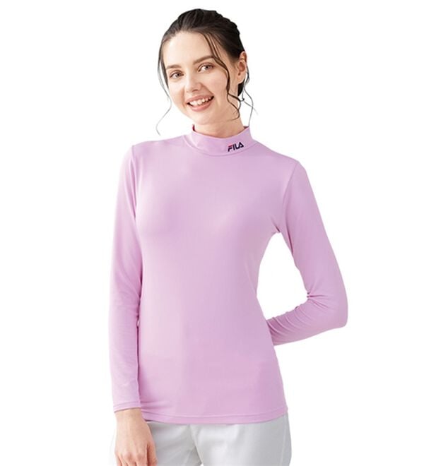 LAVIENNE（ラヴィエンヌ）の「【３色組】＜ＦＩＬＡ＞ＵＶカットハイネックプルオーバー（カットソー）」｜詳細画像