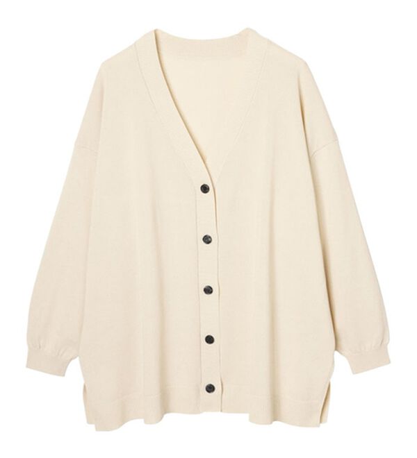 RANAN（ラナン）の「洗える！キレイ見え！ワイドシルエットＶネックカーディガン（ニットカーディガン）」｜詳細画像