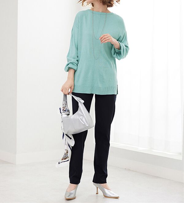 BELLUNA（ベルーナ）の「ふんわりカシミヤタッチニットプルオーバー（ニット・セーター）」｜詳細画像