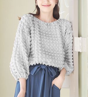 alotta（アロッタ）の「ぽこぽこゴム使いプルオーバー（カットソー）」｜詳細画像