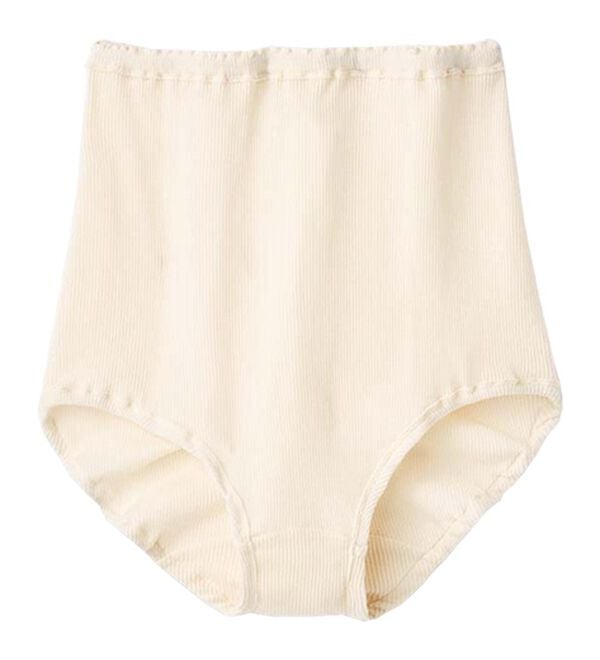 LAVIENNE（ラヴィエンヌ）の「綿１００％オーガニックコットンハーフトップブラ・リブショーツ（別売）（ブラジャー）」｜詳細画像