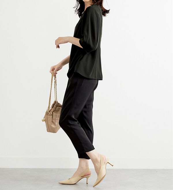 BELLUNA（ベルーナ）の「〈オフィス対応〉ランタンスリーブブラウス（ブラウス）」｜詳細画像