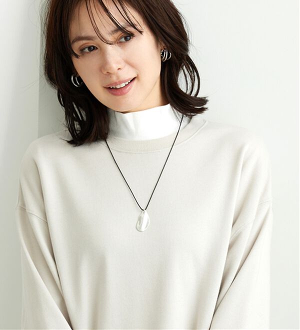 「シンプルデザイン！ハイネックプルオーバー（カットソー）」｜詳細画像