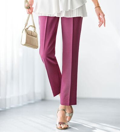 BELLUNA（ベルーナ）の「ヒンヤリ爽快！麻調ビンテージテーパードパンツ（テーパードパンツ）」