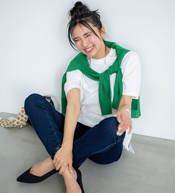 BELLUNA（ベルーナ）の「【選べる袖丈】＜エアリーアイスコットン＞オーバーサイズＴシャツ（カットソー）」｜詳細画像