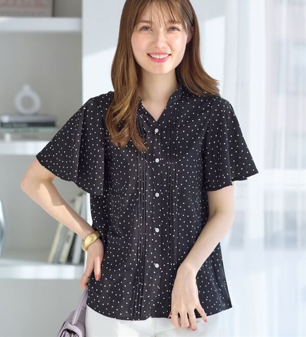 alotta（アロッタ）の「ピンタックブラウス（ブラウス）」｜詳細画像