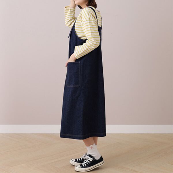 BELLUNA（ベルーナ）の「＜ｓｏｒａｆｕｋｕ＞ポケット使いジャンパースカート（ジャンパースカート）」｜詳細画像