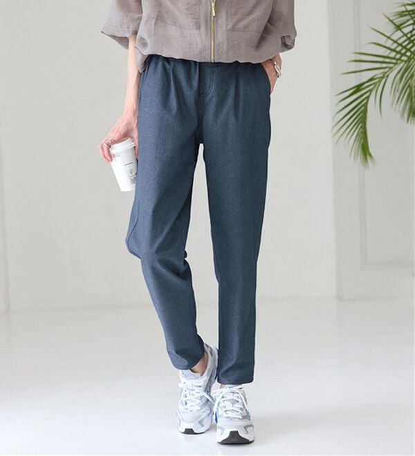 BELLUNA（ベルーナ）の「ゆるっとラクちん！万能パンツ（テーパードパンツ）」｜詳細画像