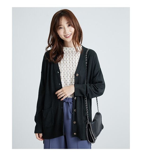 BELLUNA（ベルーナ）の「ふんわりカシミヤタッチニットカーディガン（ニットカーディガン）」｜詳細画像