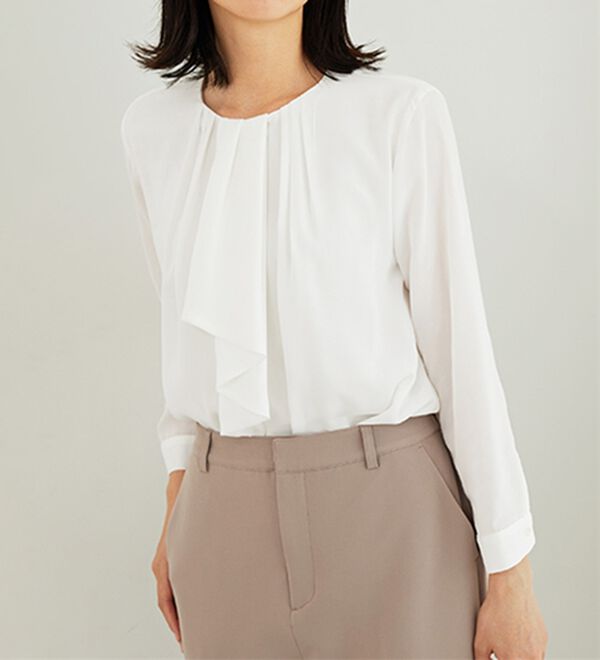 BELLUNA（ベルーナ）の「＜セレモニースタイル＞ボウタイデザインブラウス（ブラウス）」｜詳細画像