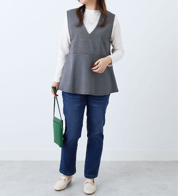 BELLUNA（ベルーナ）の「ペプラム切替ベストアンサンブル（アンサンブル）」｜詳細画像