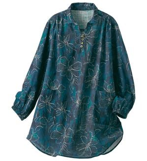 BELLUNA（ベルーナ）の「そのままお出かけ！スラブ素材かっぽうチュニック（チュニック）」｜詳細画像