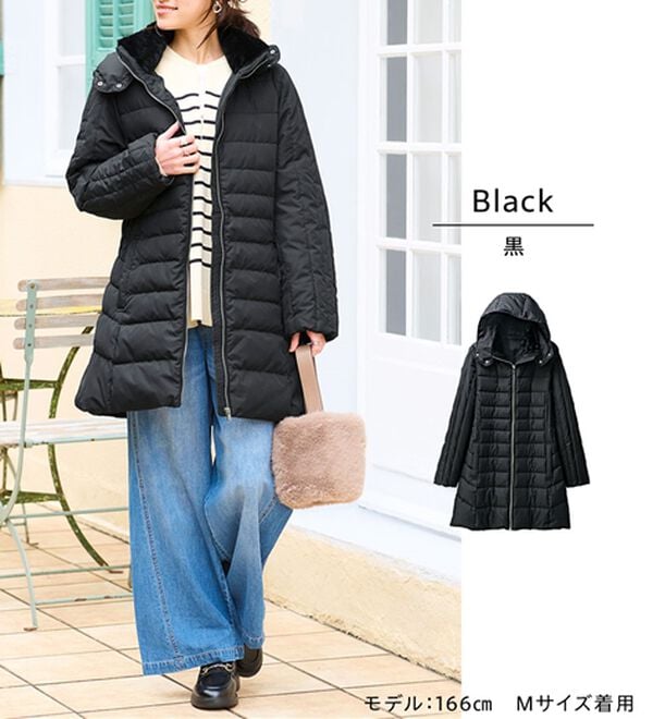 BELLUNA（ベルーナ）の「細見え！フレンチダウン使いロング丈コート（ロングコート）」｜詳細画像