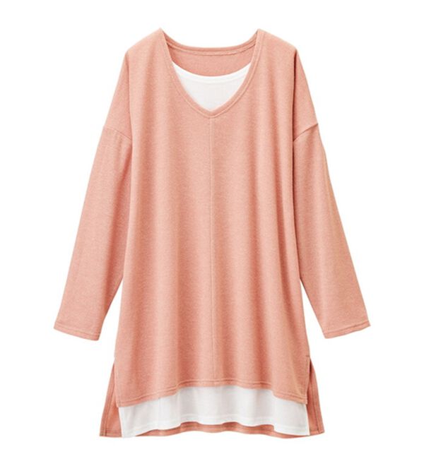 RANAN（ラナン）の「レイヤード風ニットソーチュニック（チュニック）」｜詳細画像