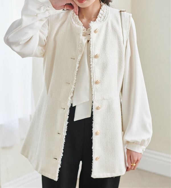 RANAN（ラナン）の「ペプラムツイードジレ（ジレ）」｜詳細画像